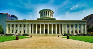 A photo of the Ohio State Capitol in Columbus.