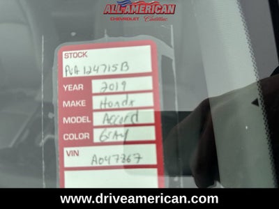 2019 Honda Accord Sedan LX 1.5T