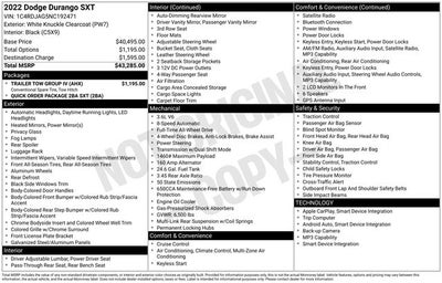 2022 Dodge Durango SXT AWD