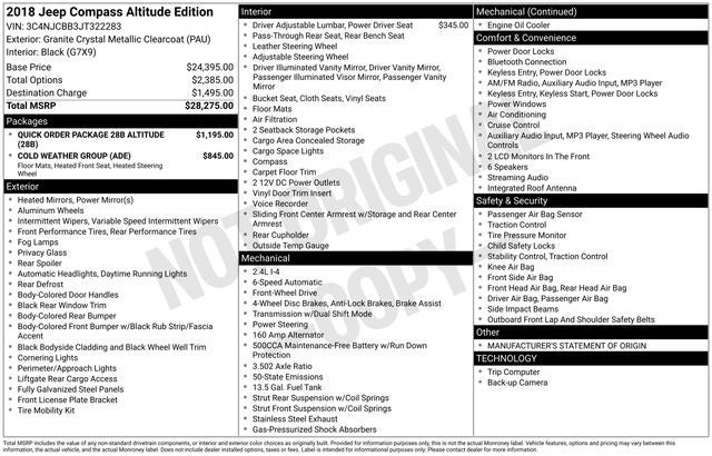 2018 Jeep Compass Altitude FWD