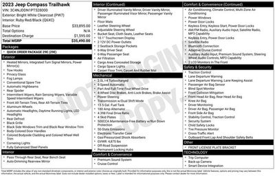 2023 Jeep Compass Trailhawk 4x4