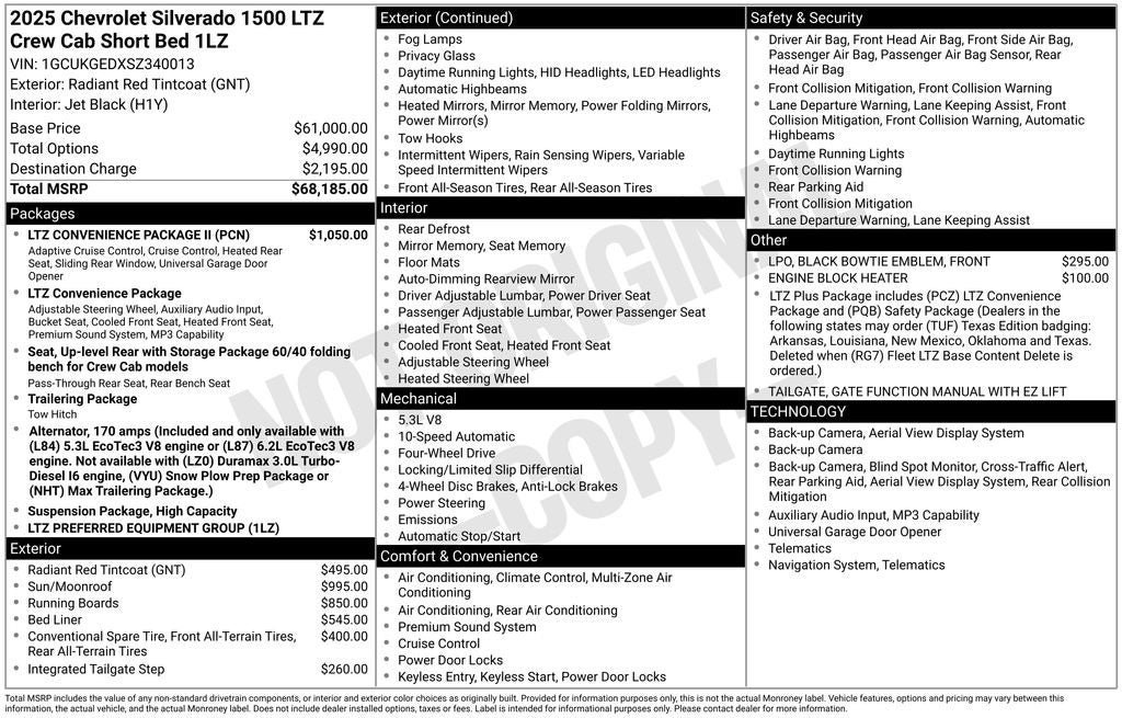 2025 Chevrolet Silverado 1500 LTZ