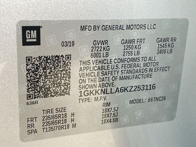 2019 GMC Acadia SLE-2