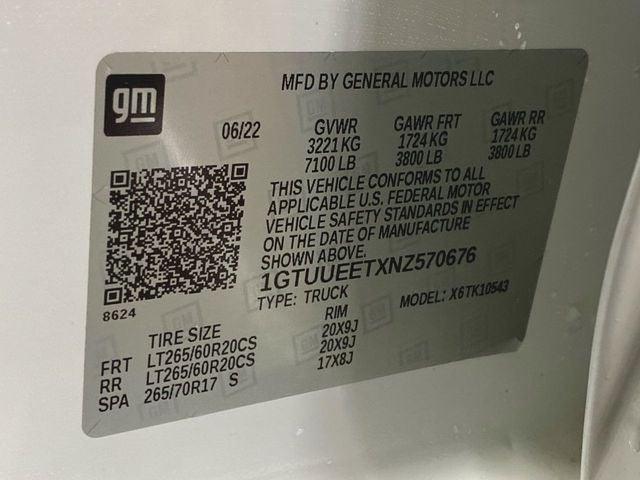 2022 GMC Sierra 1500 AT4