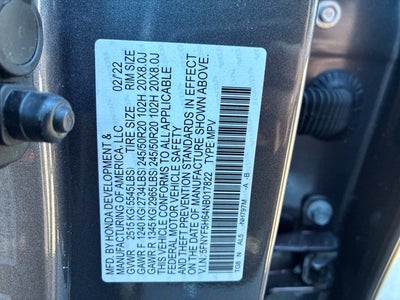 2022 Honda Pilot Touring 7 Passenger