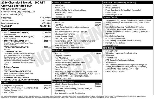 2026 Chevrolet Silverado 1500 RST