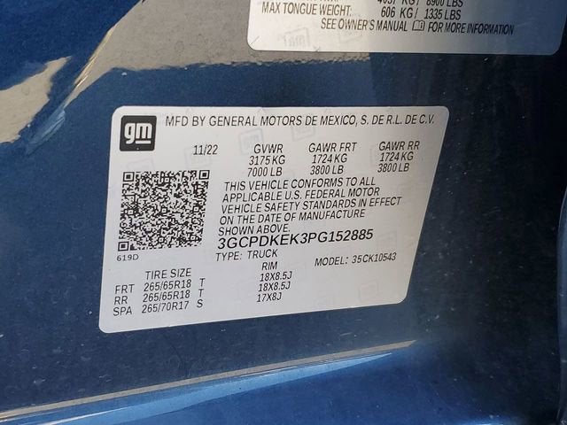 2023 Chevrolet Silverado 1500 LT (2FL)