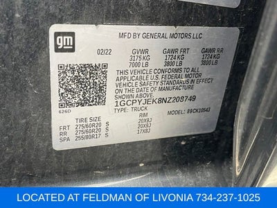 2022 Chevrolet Silverado 1500 LTD LT (2FL)