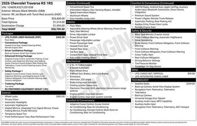 2026 Chevrolet Traverse RS