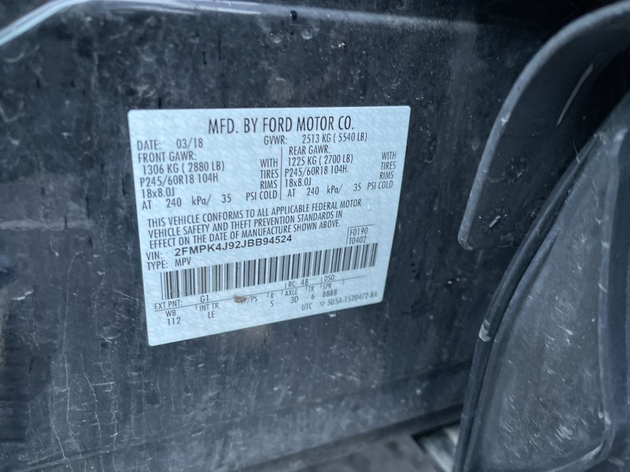2018 Ford Edge SEL